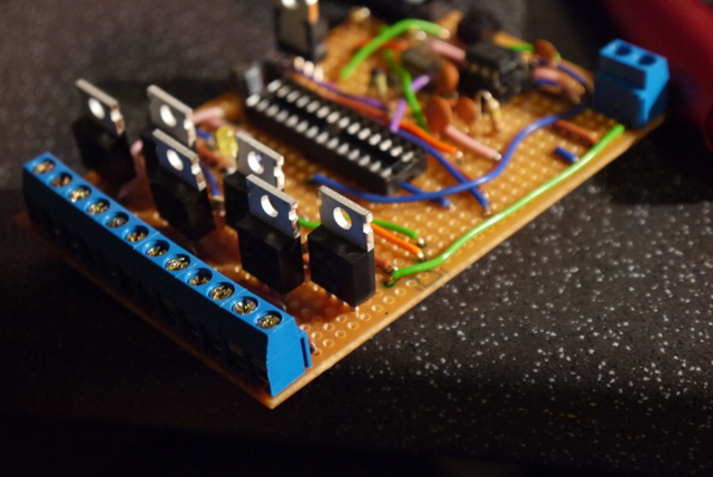 Final circuit board without microcontroller